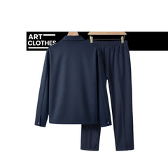 Ensemble Homme Premium – Veste zippée avec doublure intégrale & Pantalon coupe droite