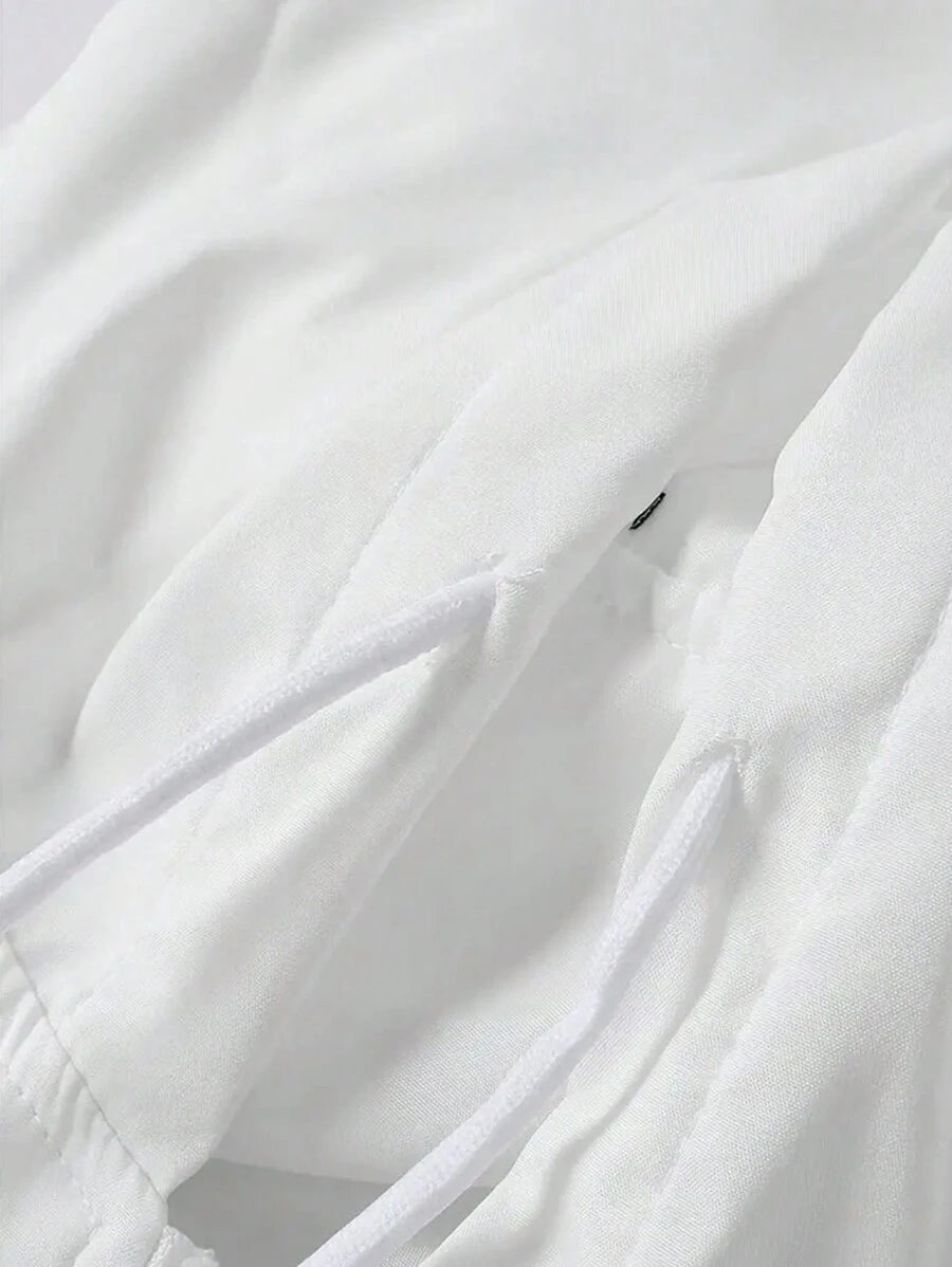 Ensemble 2 pièces pour homme – Sweat à capuche et pantalon de survêtement contrastés, tenue sportive décontractée pour l’automne