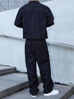 Ensemble homme en jean – Veste et pantalon bleu marine