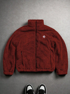 PAVTROS Veste casual polyvalente pour hommes, couleur unie avec broderie, automne/hiver, grunge, Noël, doublure thermique