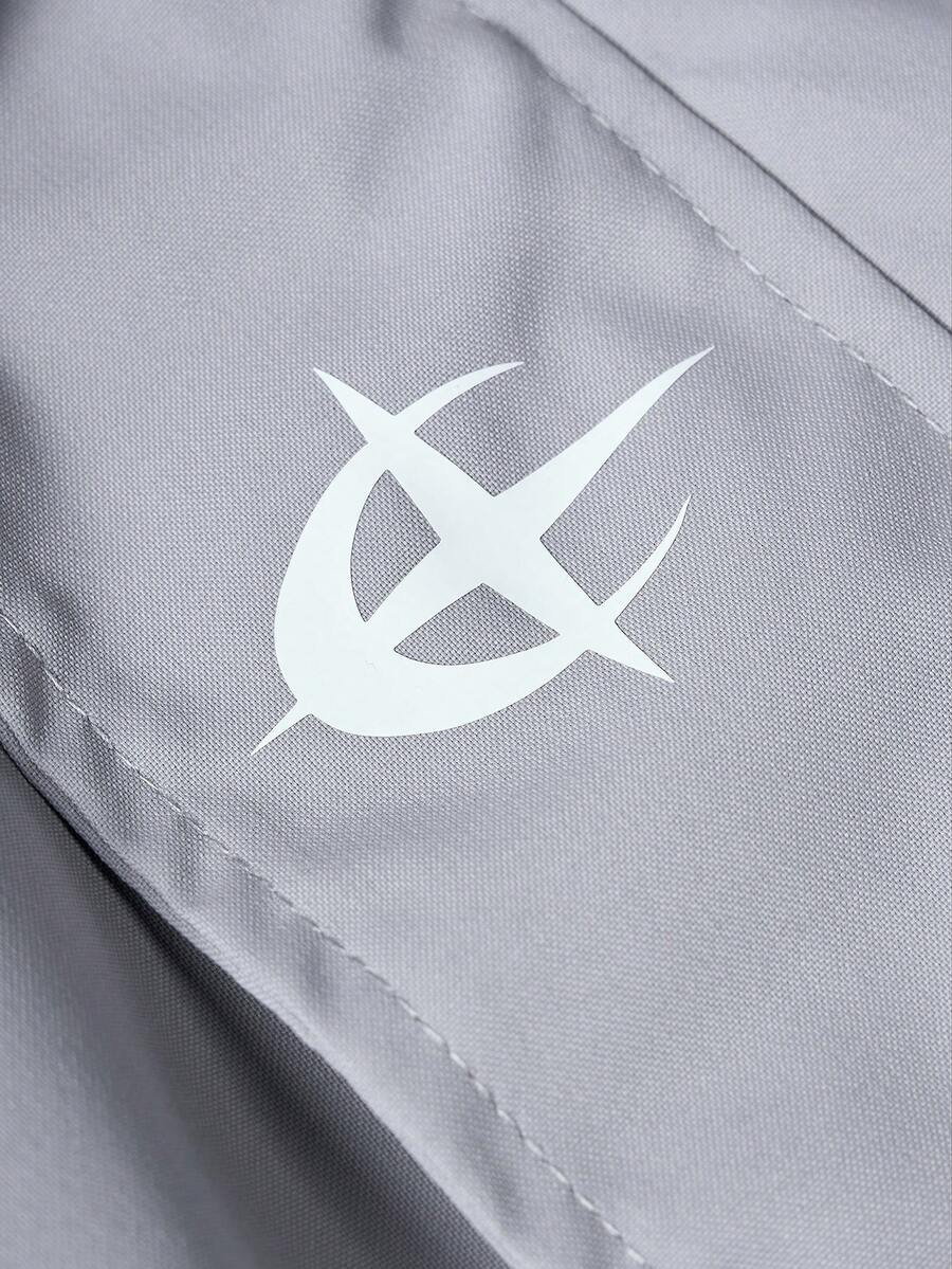 PAVTROS Veste à capuche à manches longues pour hommes avec design patchwork bicolore, coupe-vent léger style Y2K Techwear