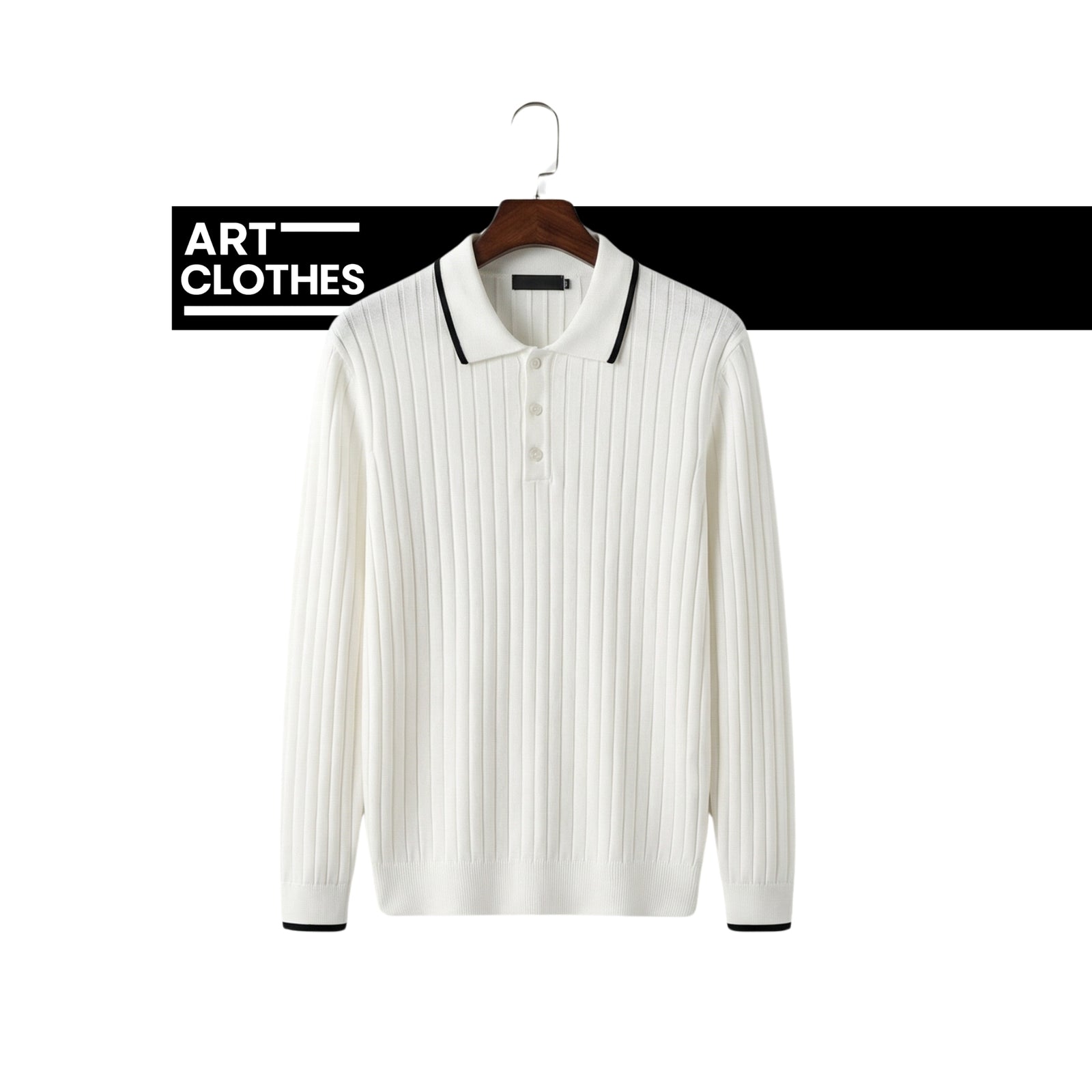 Polo en Maille Côtelée Premium – Qualité Turque