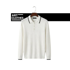 Polo en Maille Côtelée Premium – Qualité Turque