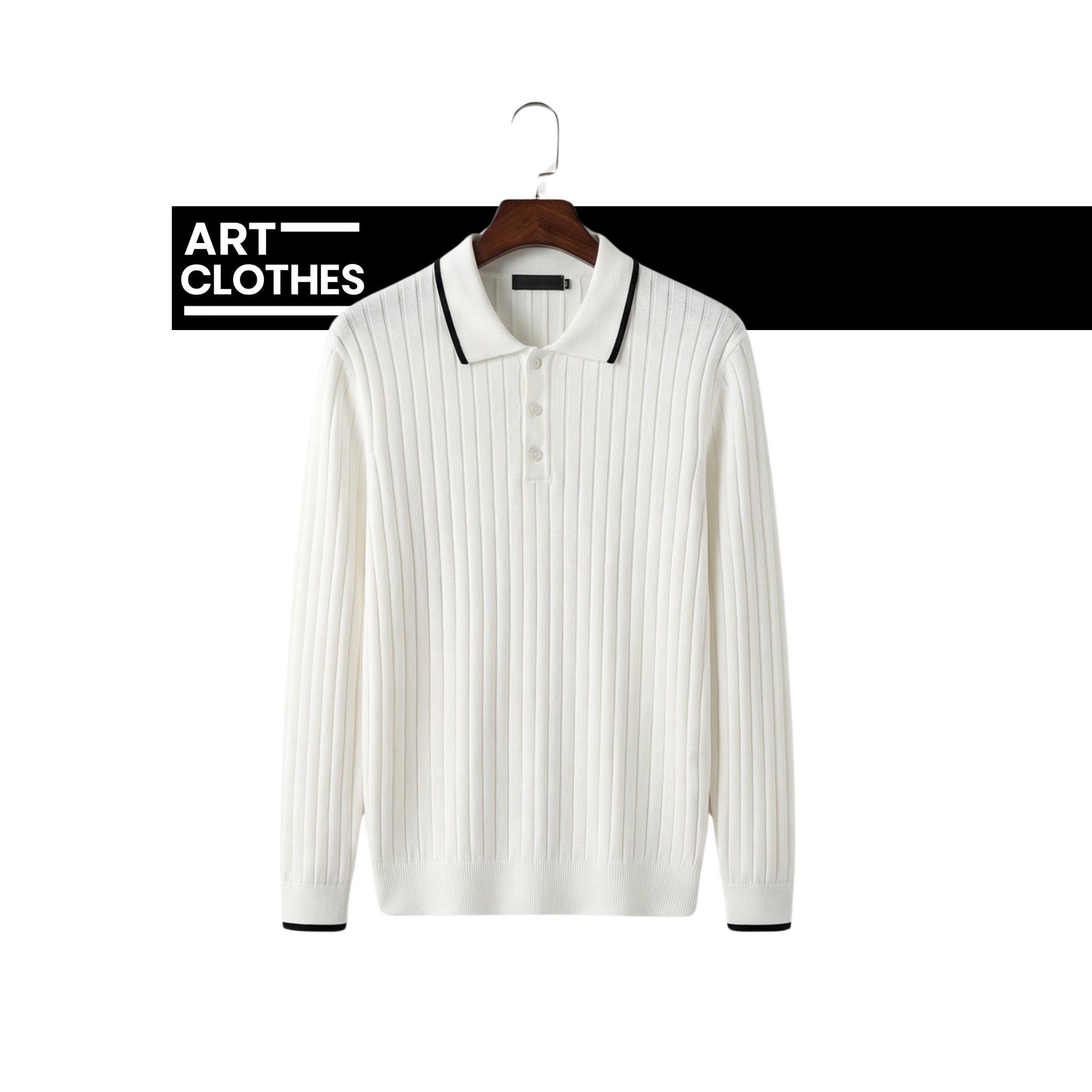 Polo en Maille Côtelée Premium – Qualité Turque