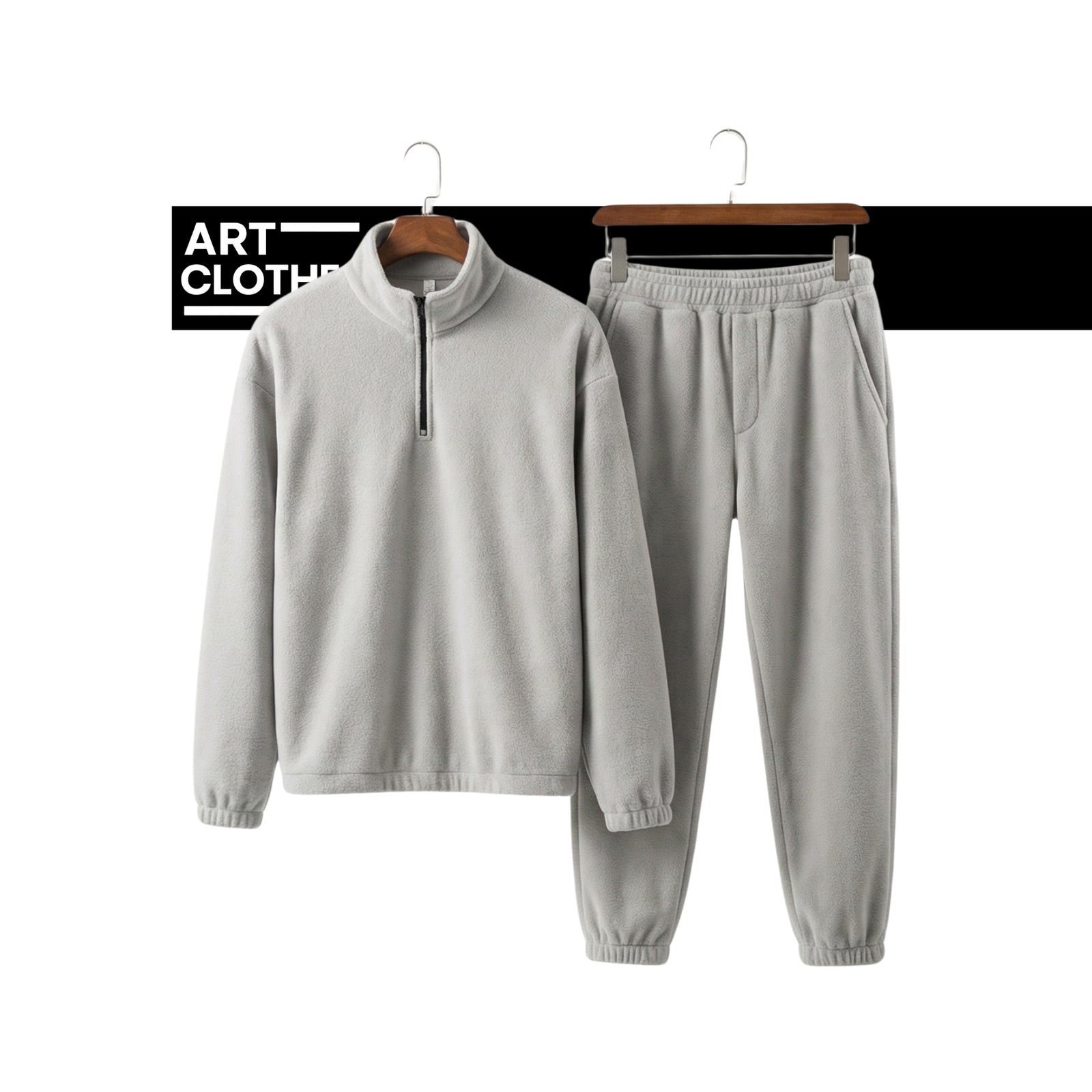 Ensemble Luxe en Polaire Premium - Edition Soft-Touch (Half-Zip)