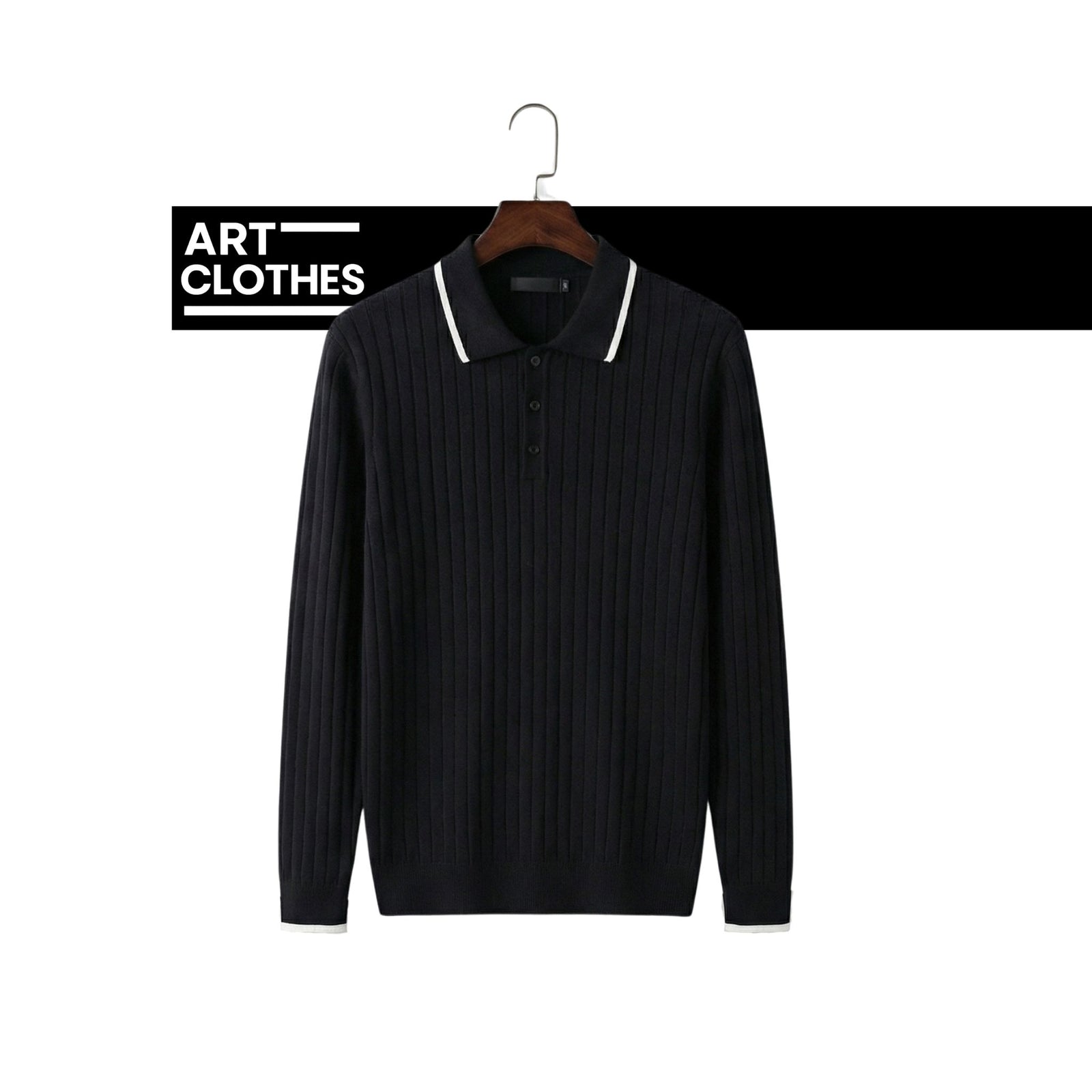 Polo en Maille Côtelée Premium – Qualité Turque