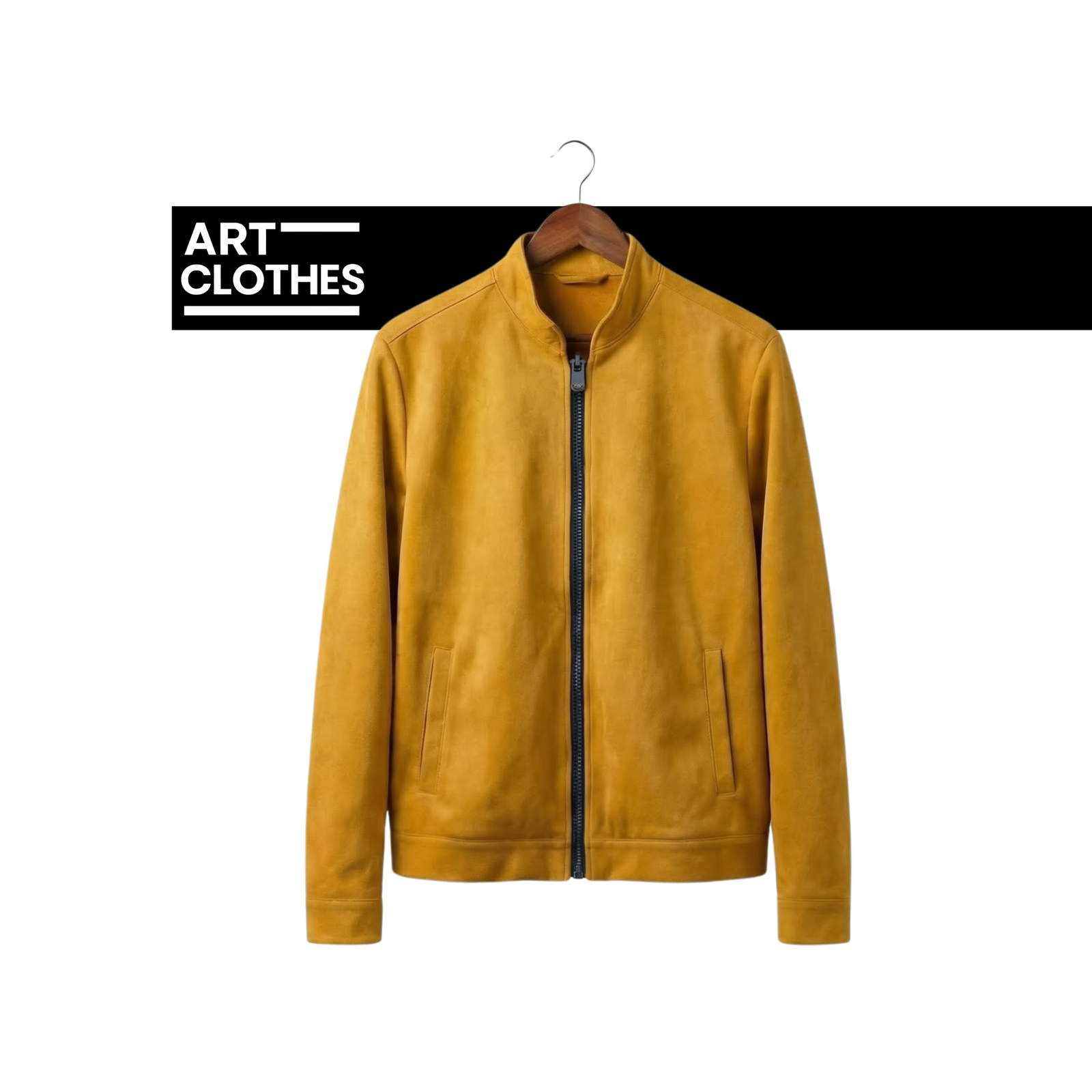 Veste Homme Zippée – Finition Suédée, Coupe Moderne Élégante –  Tissu Faux Daim Haute Qualité – Toucher Doux & Style Luxueux