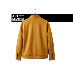 Veste Homme Zippée – Finition Suédée, Coupe Moderne Élégante –  Tissu Faux Daim Haute Qualité – Toucher Doux & Style Luxueux