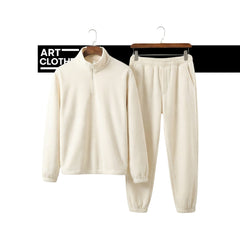 Ensemble Luxe en Polaire Premium - Edition Soft-Touch (Half-Zip)