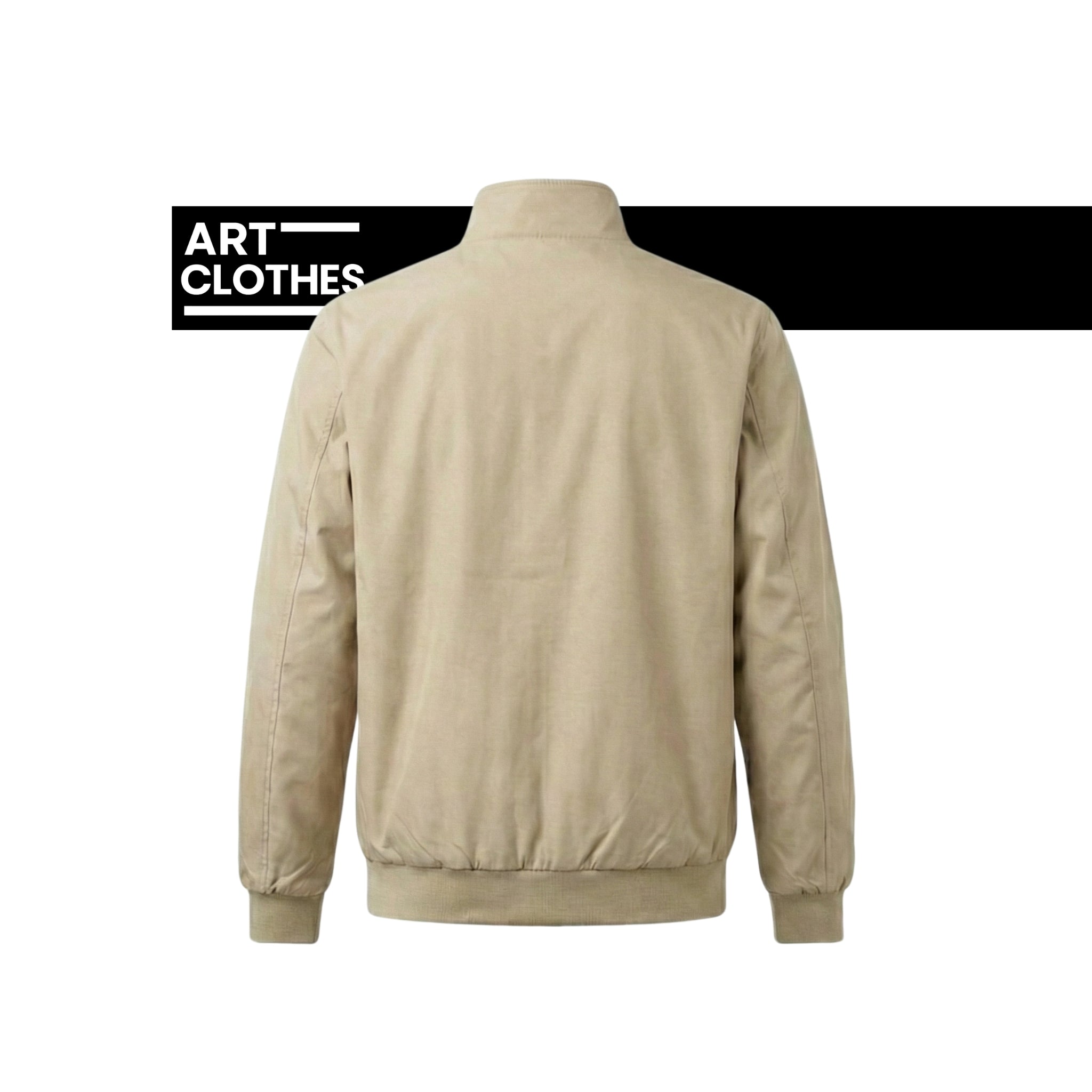Veste Bomber Homme La Martina - Beige Sable & Noir - Qualité Premium