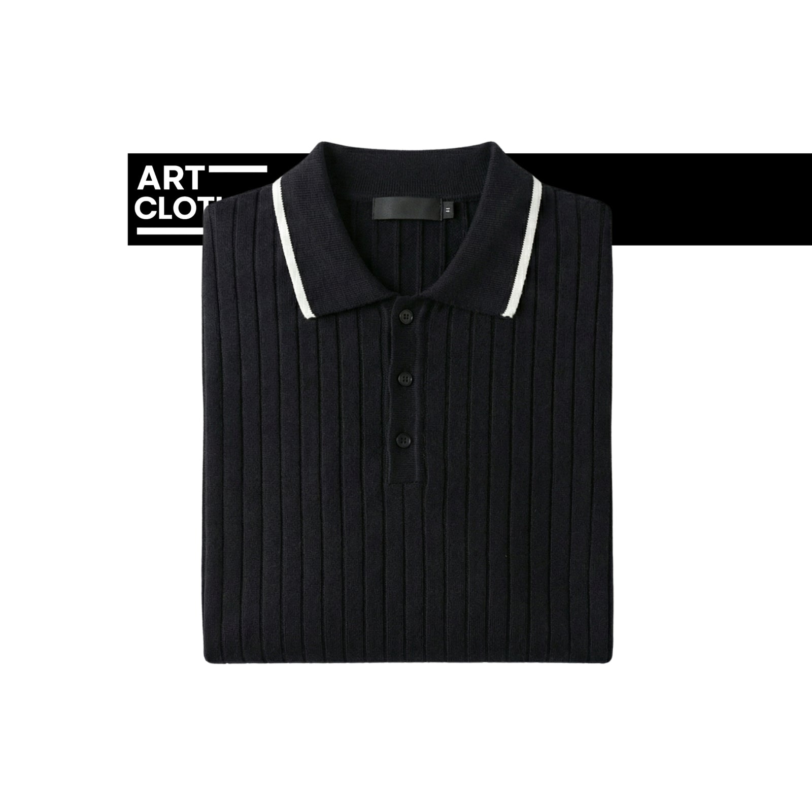 Polo en Maille Côtelée Premium – Qualité Turque