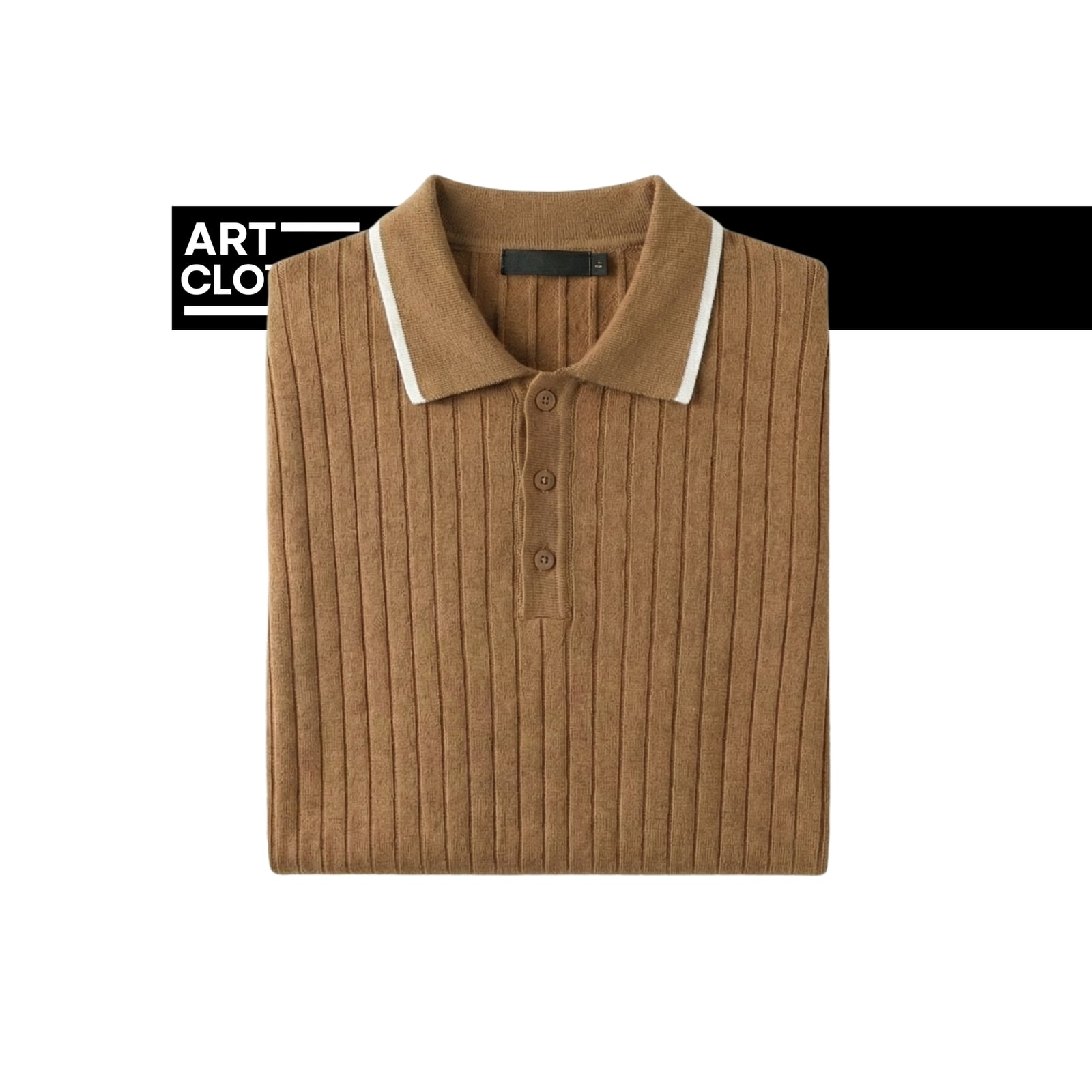 Polo en Maille Côtelée Premium – Qualité Turque
