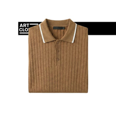 Polo en Maille Côtelée Premium – Qualité Turque