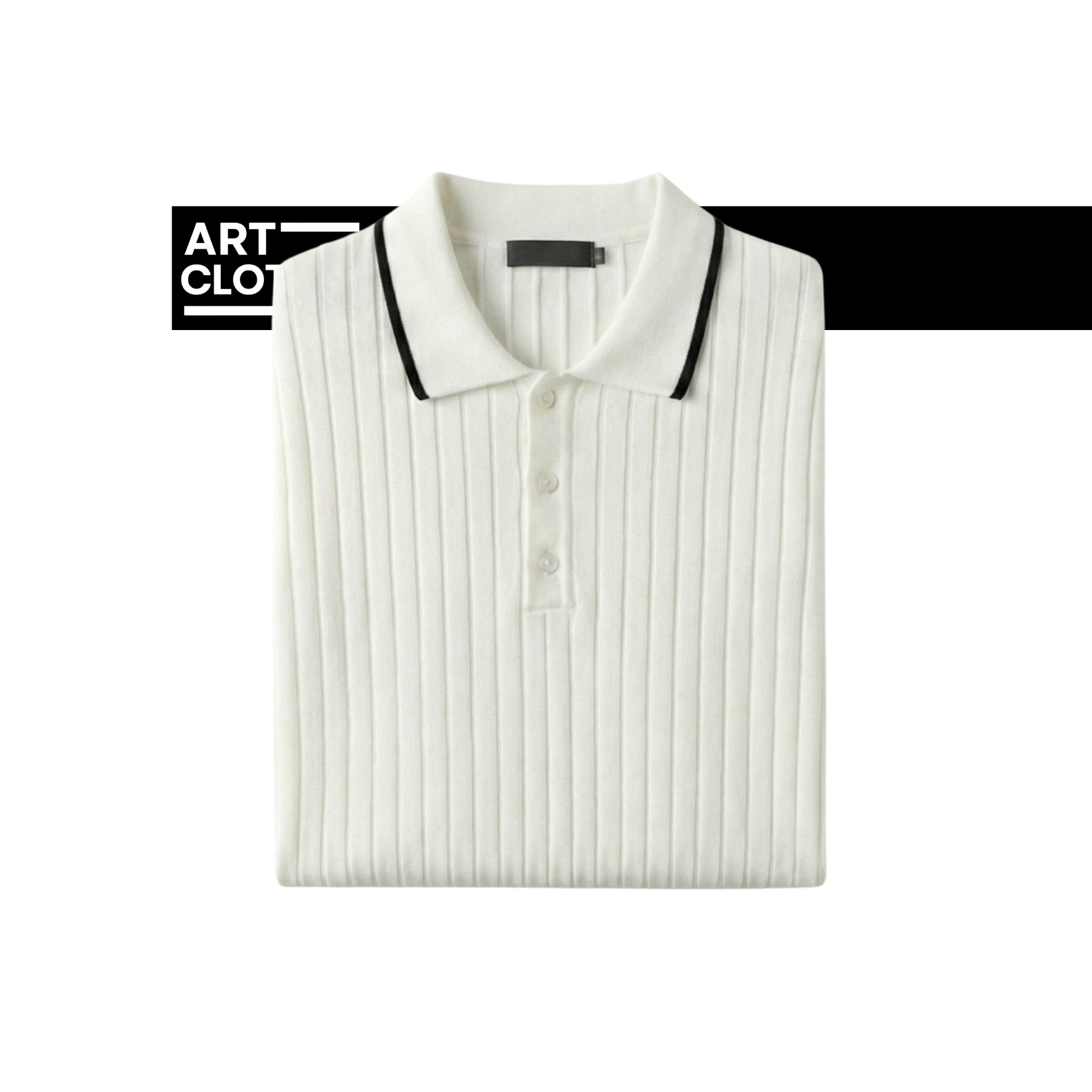 Polo en Maille Côtelée Premium – Qualité Turque